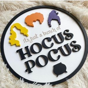 Disney Hocus Pocus Wooden Sign